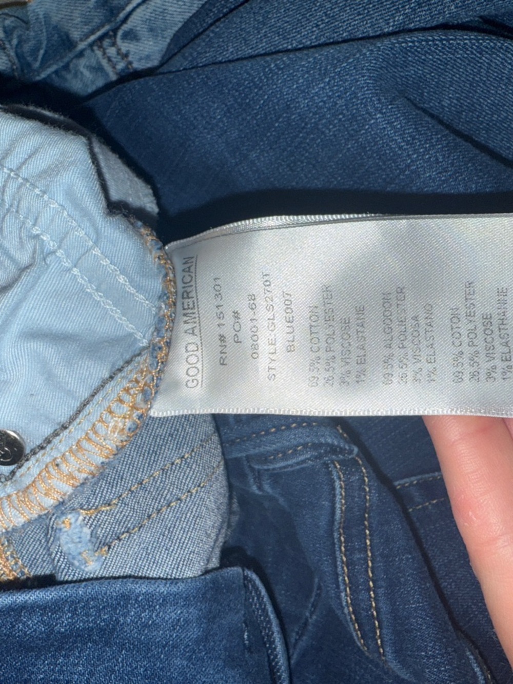 Good American Soft Tech Good Legs Straight Jeans - Picture 11 of 12